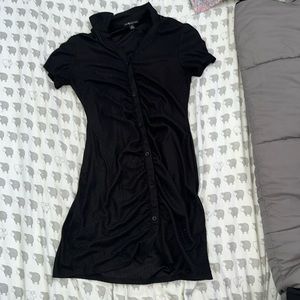 Black midi dress